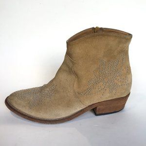 Steven by Steve Madden Suede Western Studded Boots